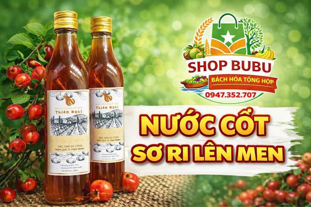 Nước uống Sơ Ri Lên Men - ĐẶC SẢN GÒ CÔNG 
