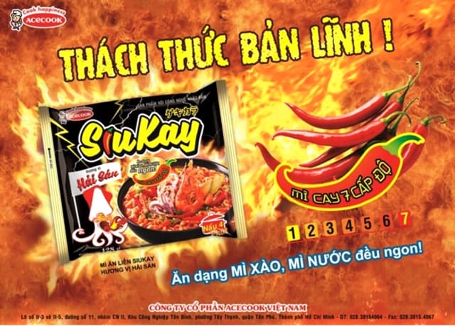 Combo 5 Gói Mì Siukay Hàng Chuẩn Chính Hãng Acecook 