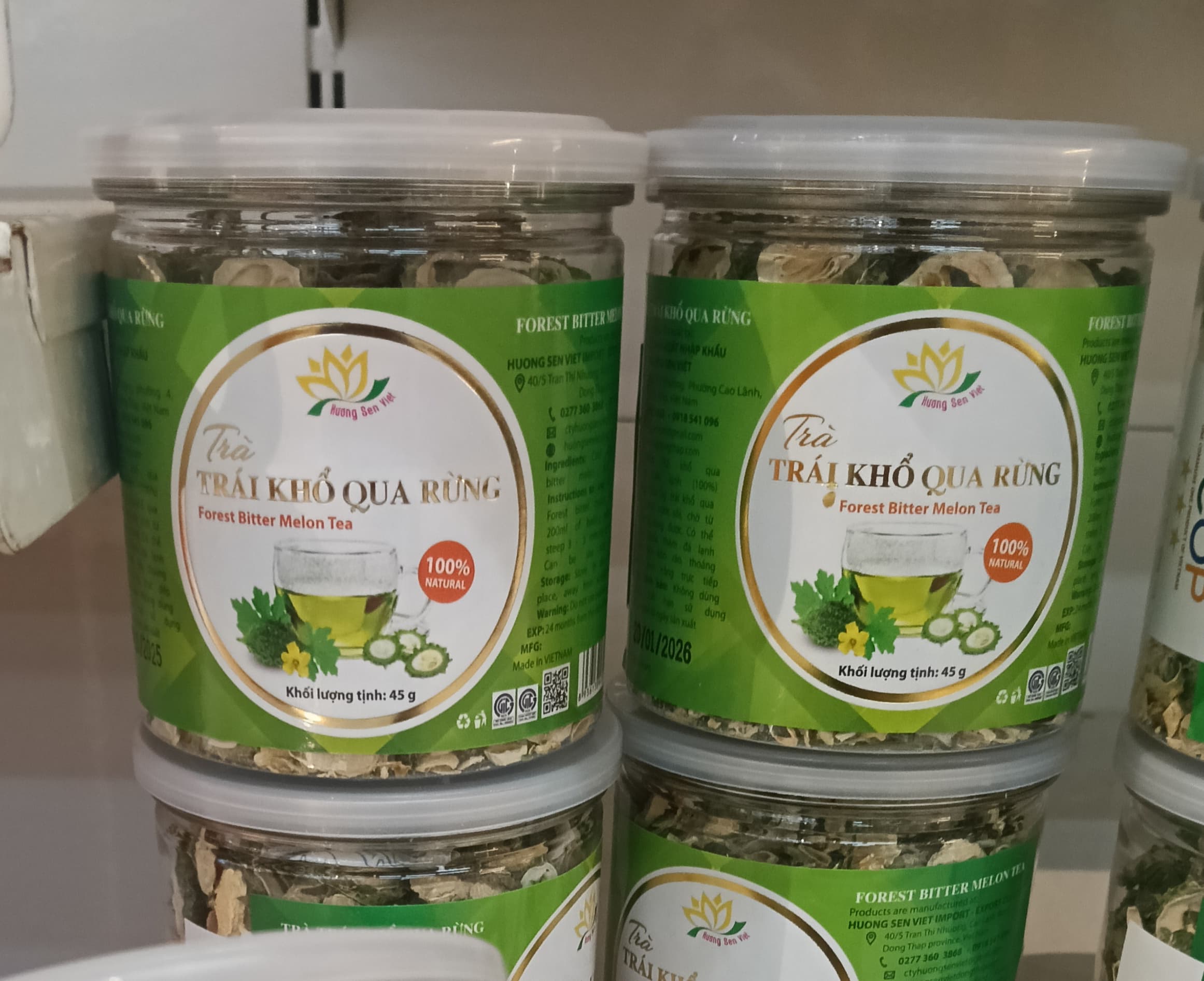 45g TRÀ TRÁI KHỔ QUA RỪNG - ĐẶC SẢN MIỀN TÂY  ảnh 2