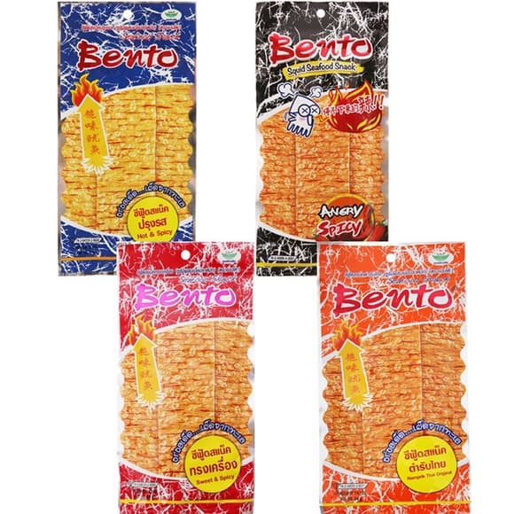 Vỉ 6 Gói Mực Bento Thái Lan Cay Cay Ngọt Ngọt, Ăn Vặt Siêu Ngon