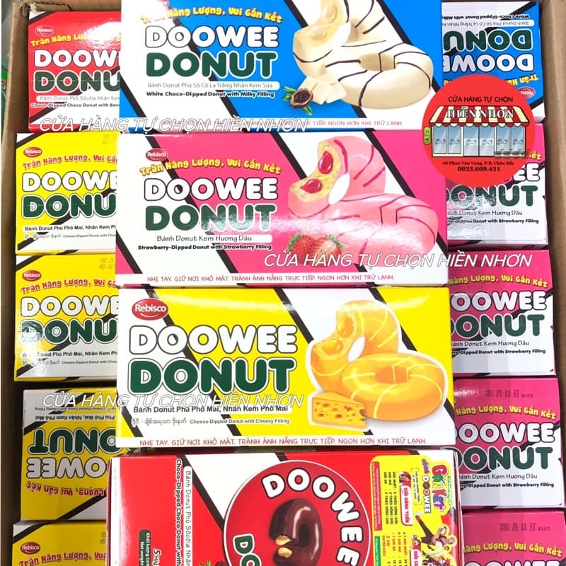 Bánh Doowee Donut hộp 5 cái 145g