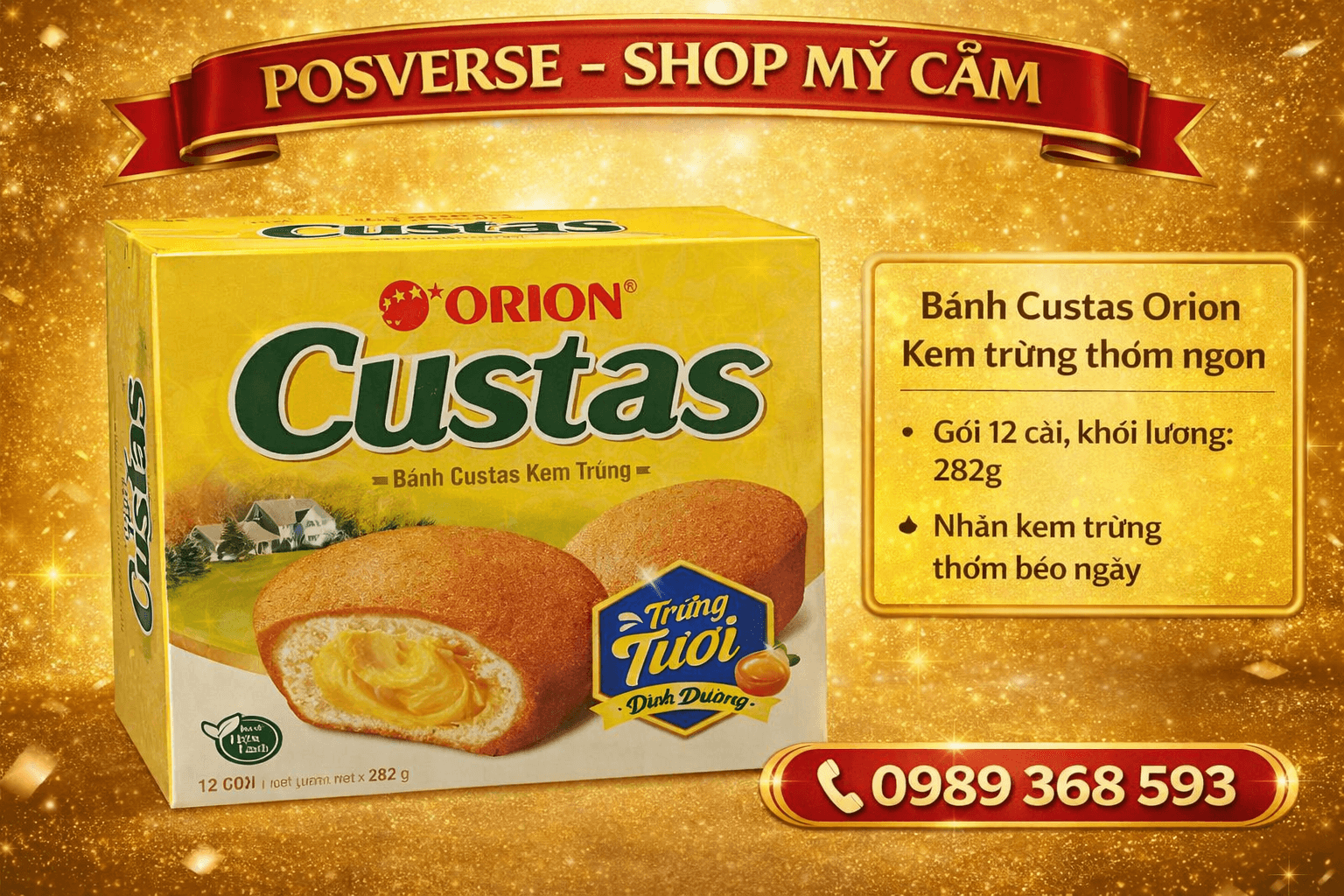 Bánh CUSTAS ORION