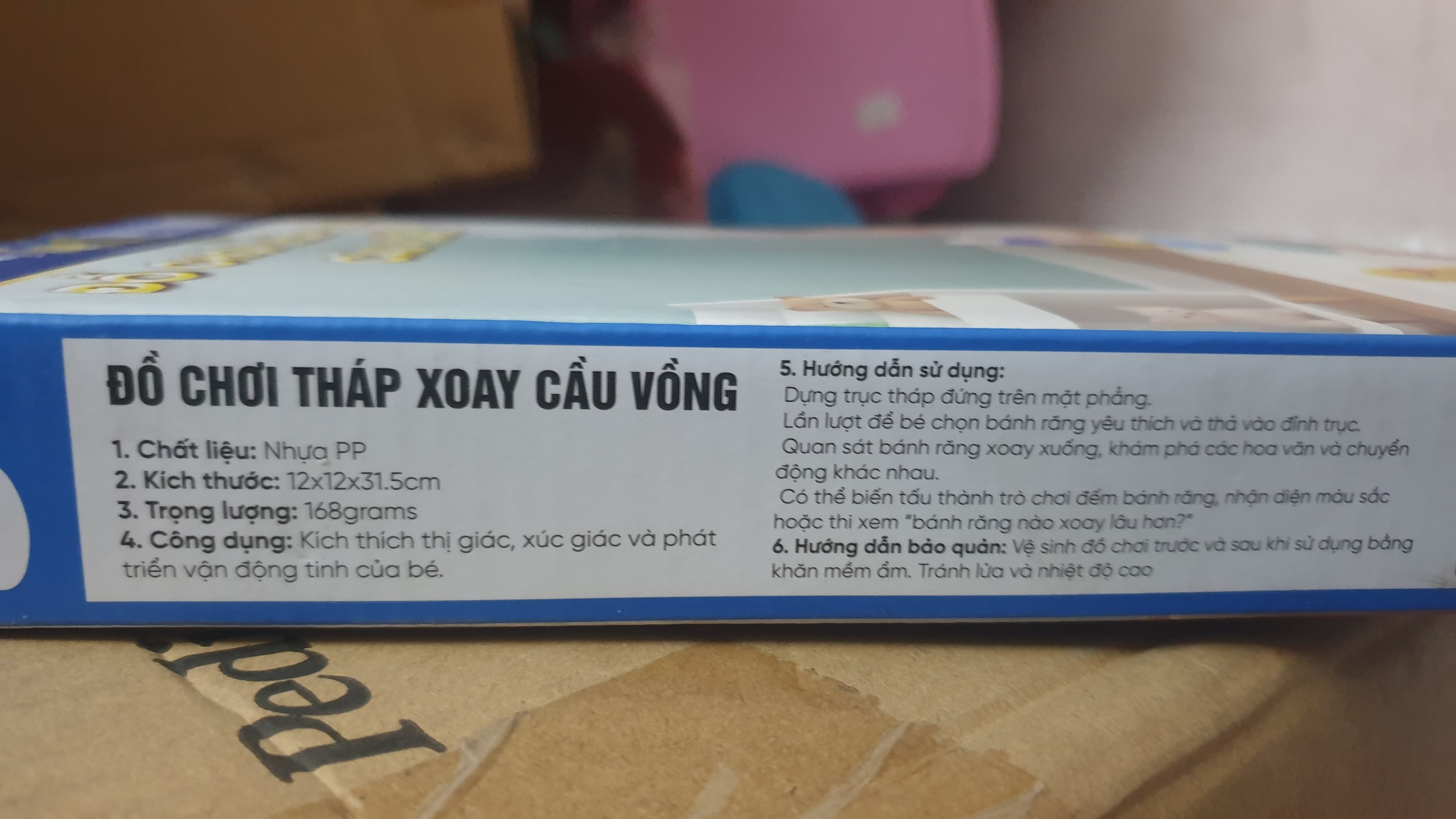 ĐỒ CHƠI THÁP XOAY CẦU VỒNG ảnh 2