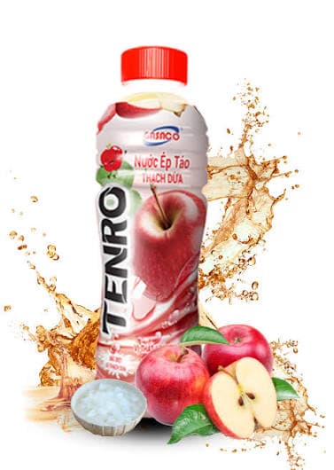        1 lốc 6 chai nước giải khát TENRO vị táo