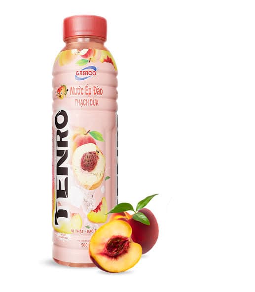       1 lốc 6 chai nước giải khát TENRO vị đào