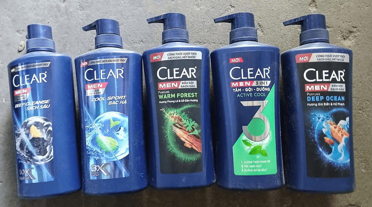 CLEAR MEN-DẦU GỘI CHO PHÁI MẠNH-CÓ 5 MÀU ảnh 2