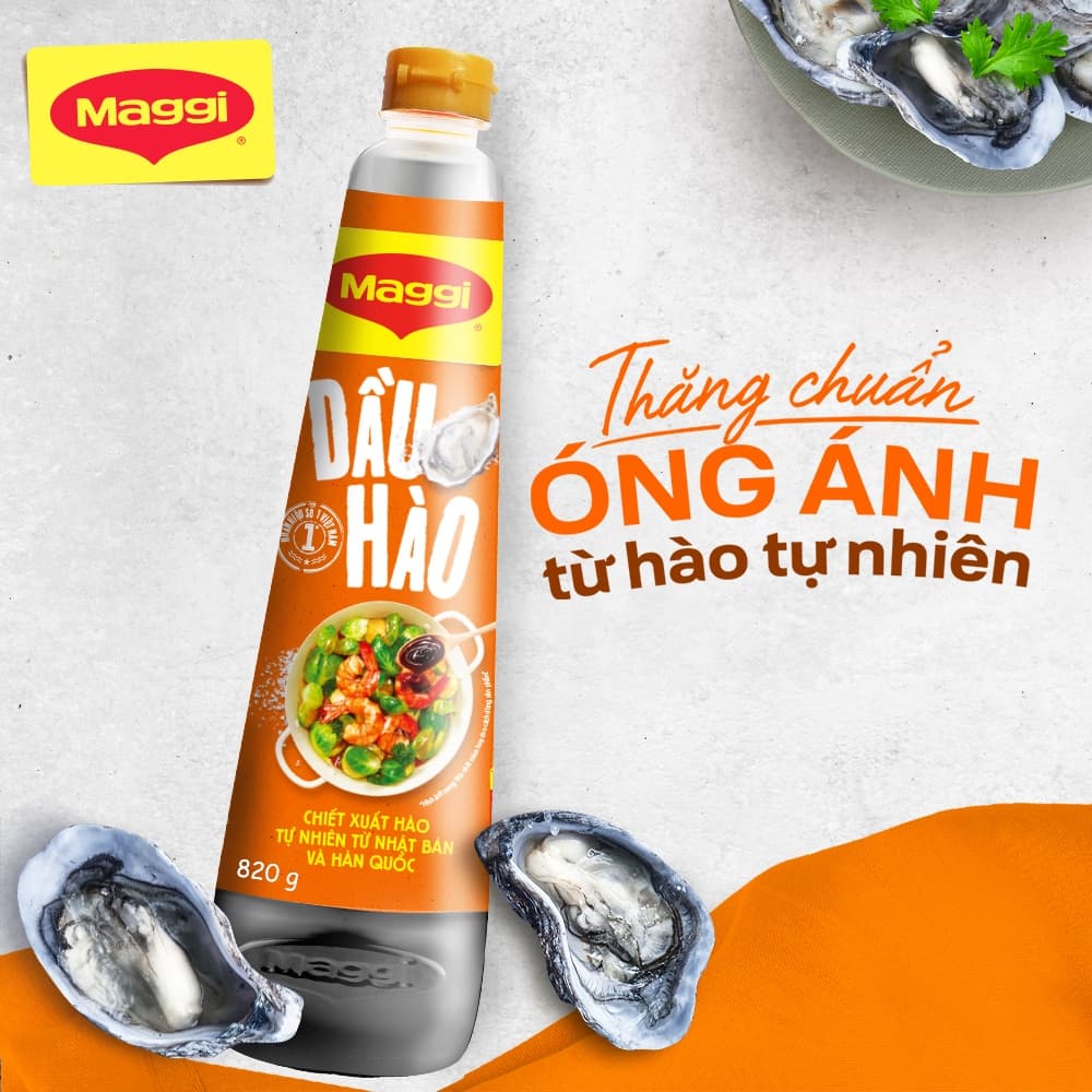 Dầu Hào Maggi Chai 820G Phù Hợp Nhất Cho Món Xào, Ngoài Ra Còn Có Thể Sử Dụng Cho Món Kho, Nướng Giúp Món Ăn Đậm Đà