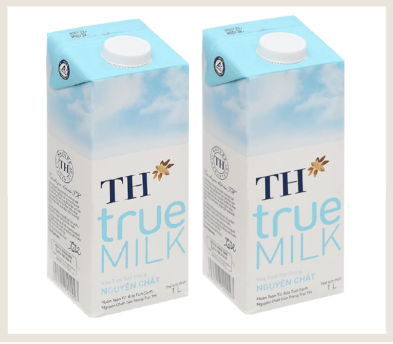 Combo 2 Hộp Sữa TH TrueMilk Không Đường 1 Lít