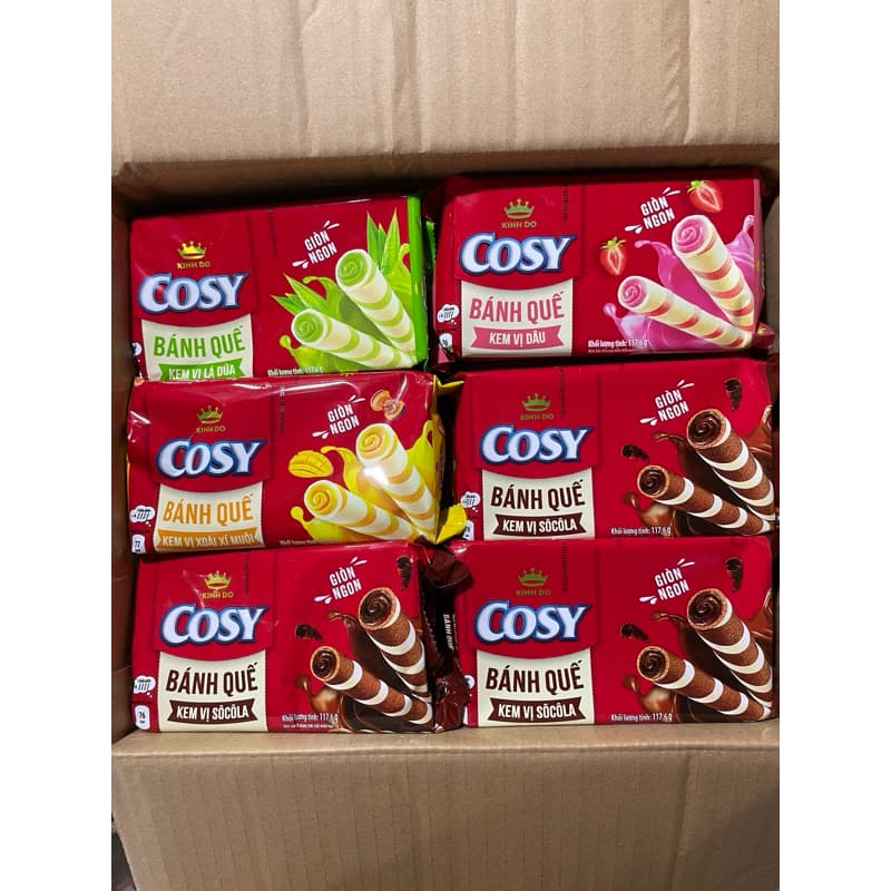 COMBO 2 Bánh quế Cosy Kinh Đô 117,6g 4 vị