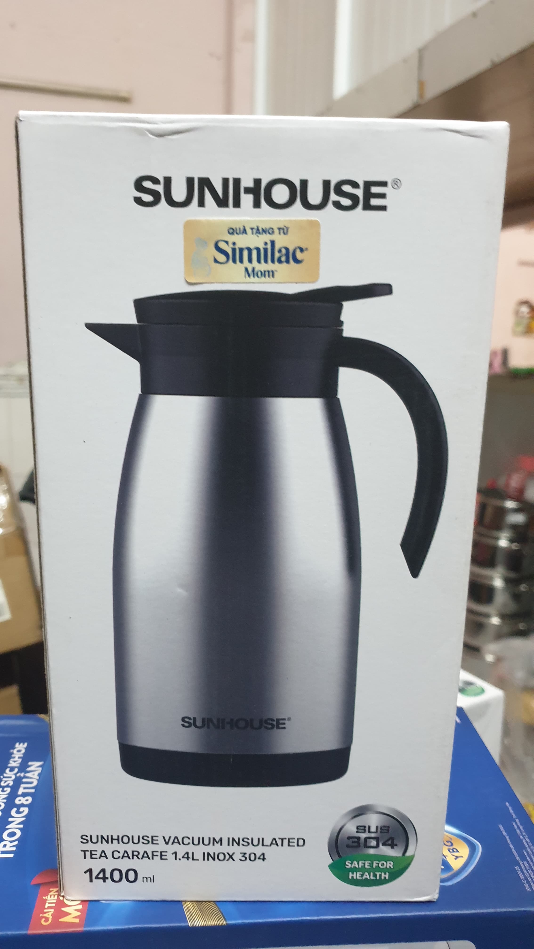 ẤM GIỮ NHIỆT 1,4L INOX 304 SUNHOUSE