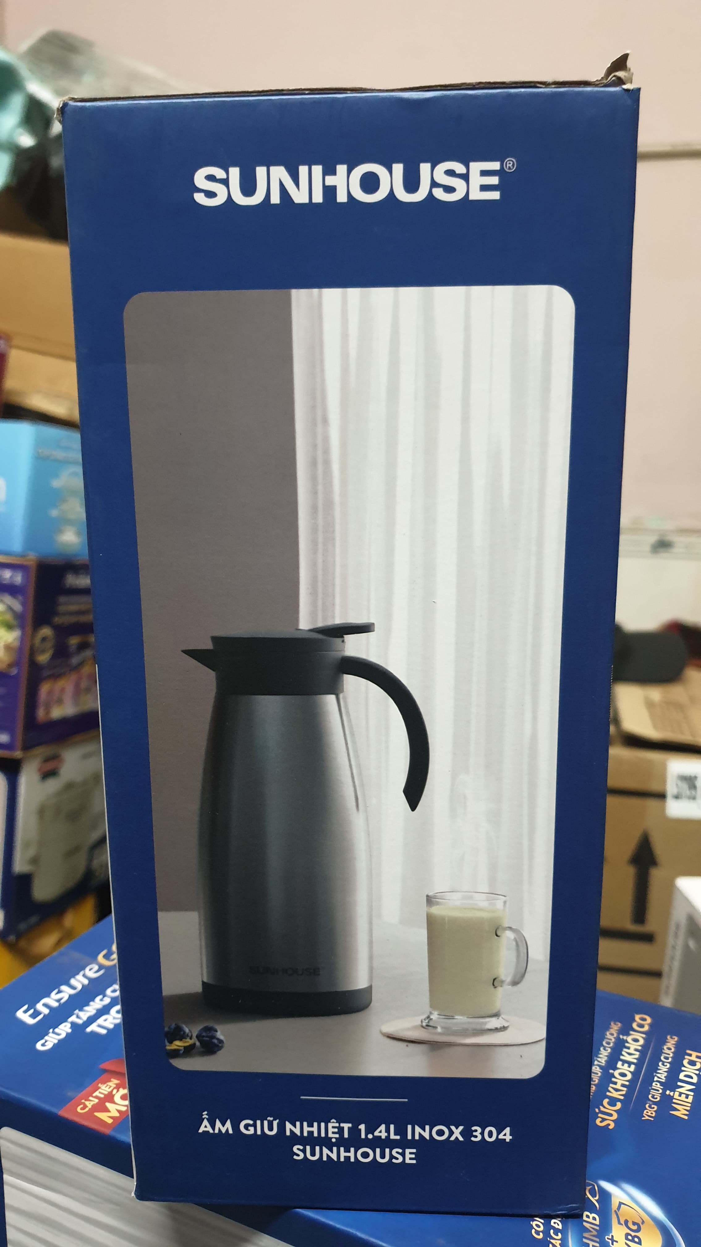 ẤM GIỮ NHIỆT 1,4L INOX 304 SUNHOUSE ảnh 4