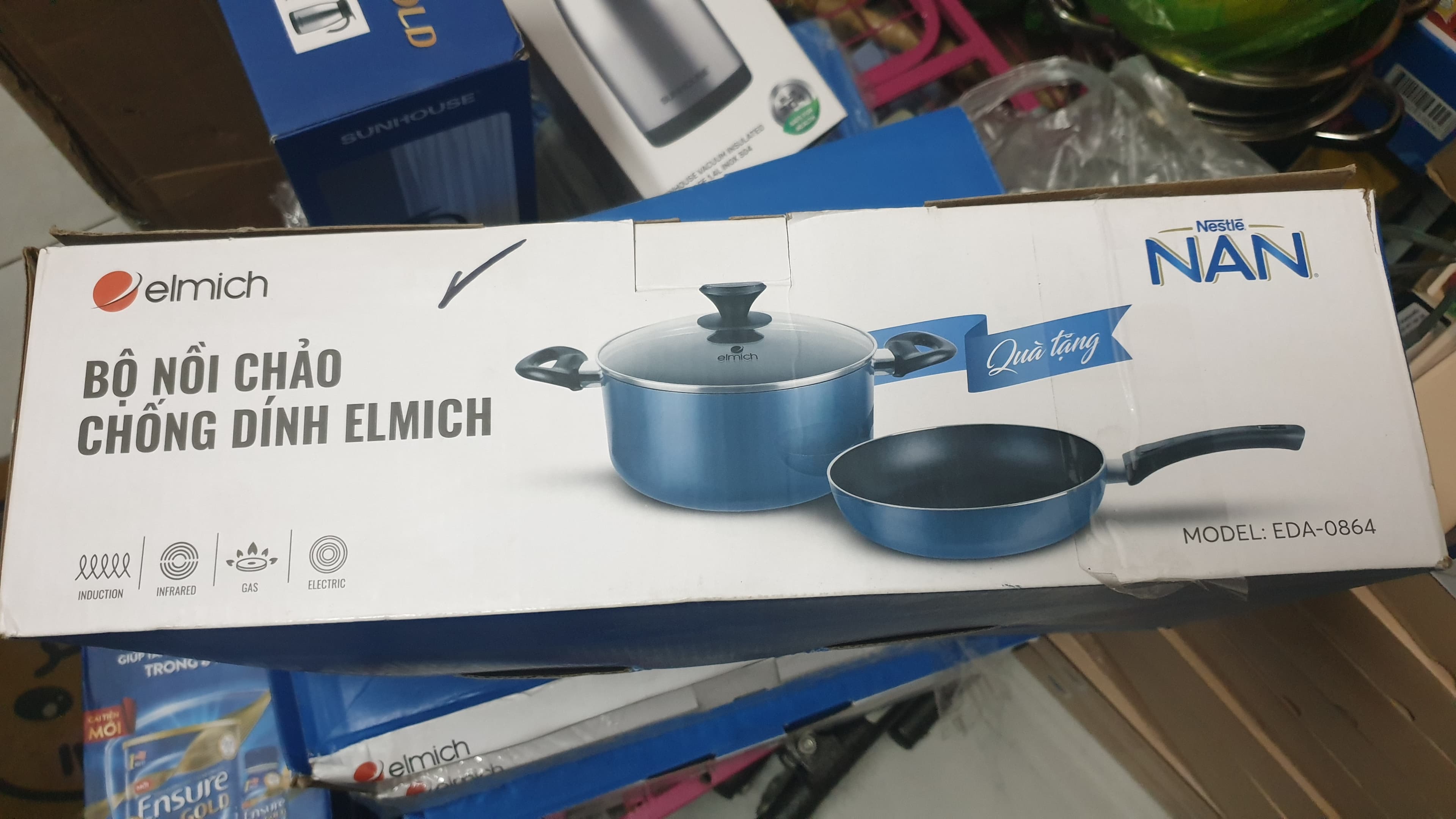 BỘ NỒI CHẢO CHỐNG DÍNH ELMICH ảnh 2