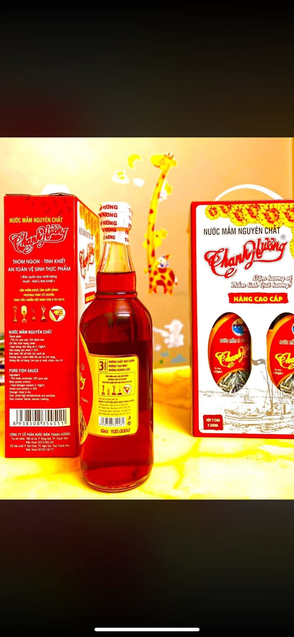 Nước mắm thanh hương nguyên chất - 1 chai 500g ảnh 2