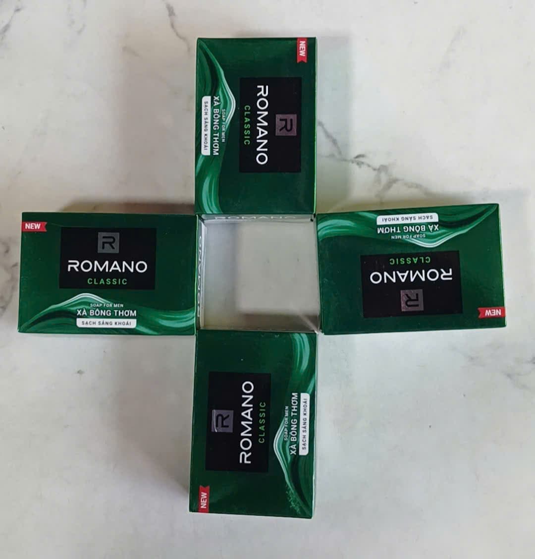 COMBO-4 CỤC XÀ BÔNG THƠM ROMANO-90GR