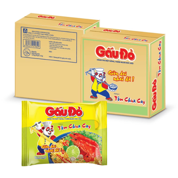 MÌ GÓI GẤU ĐỎ-VỊ HÀNH PHI 1 NẮNG THƠM NỨC MŨI-TP Á CHÂU 30 GÓI/1 THÙNG ảnh 2