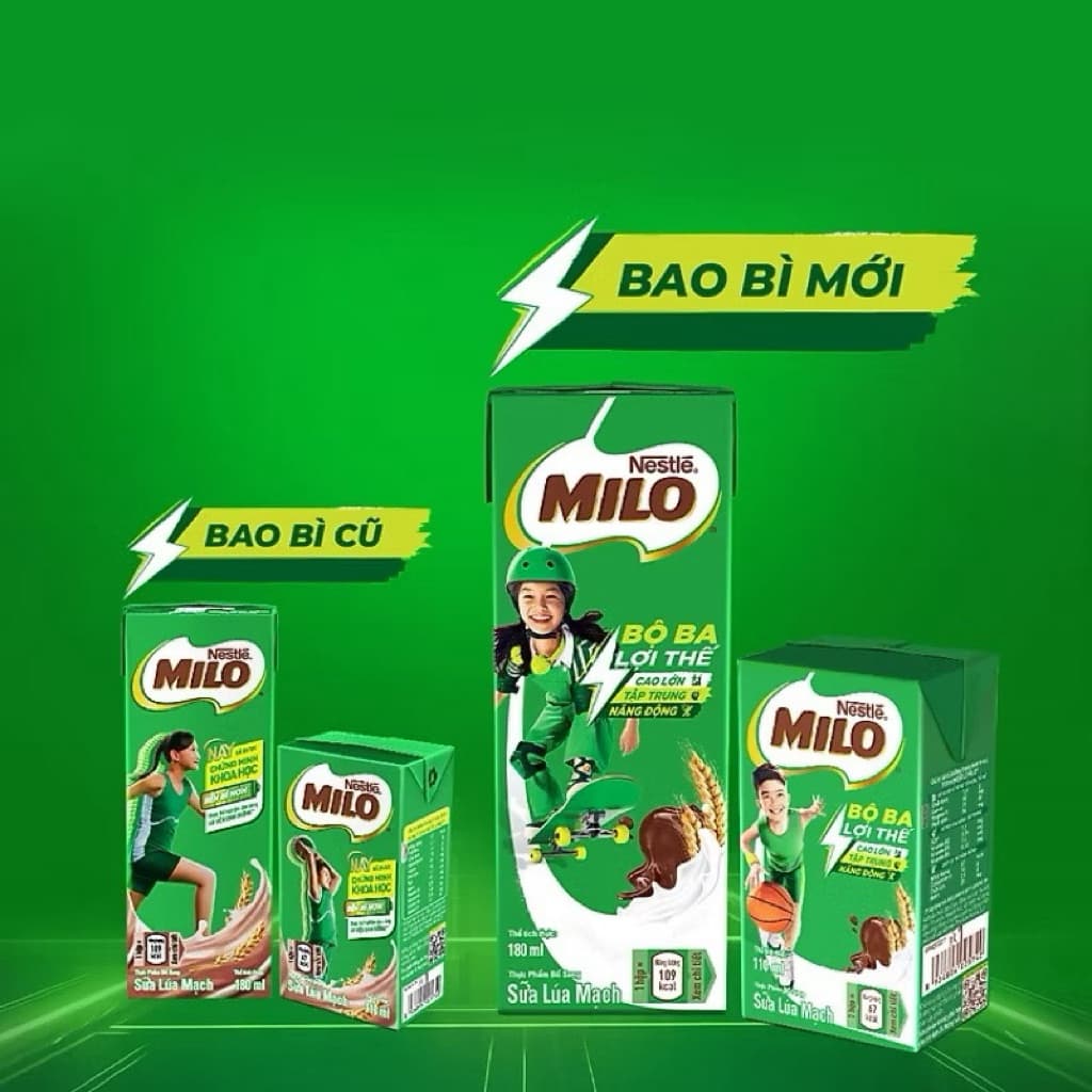 Thùng 48 hộp 180ml sữa lúa mạch MILO