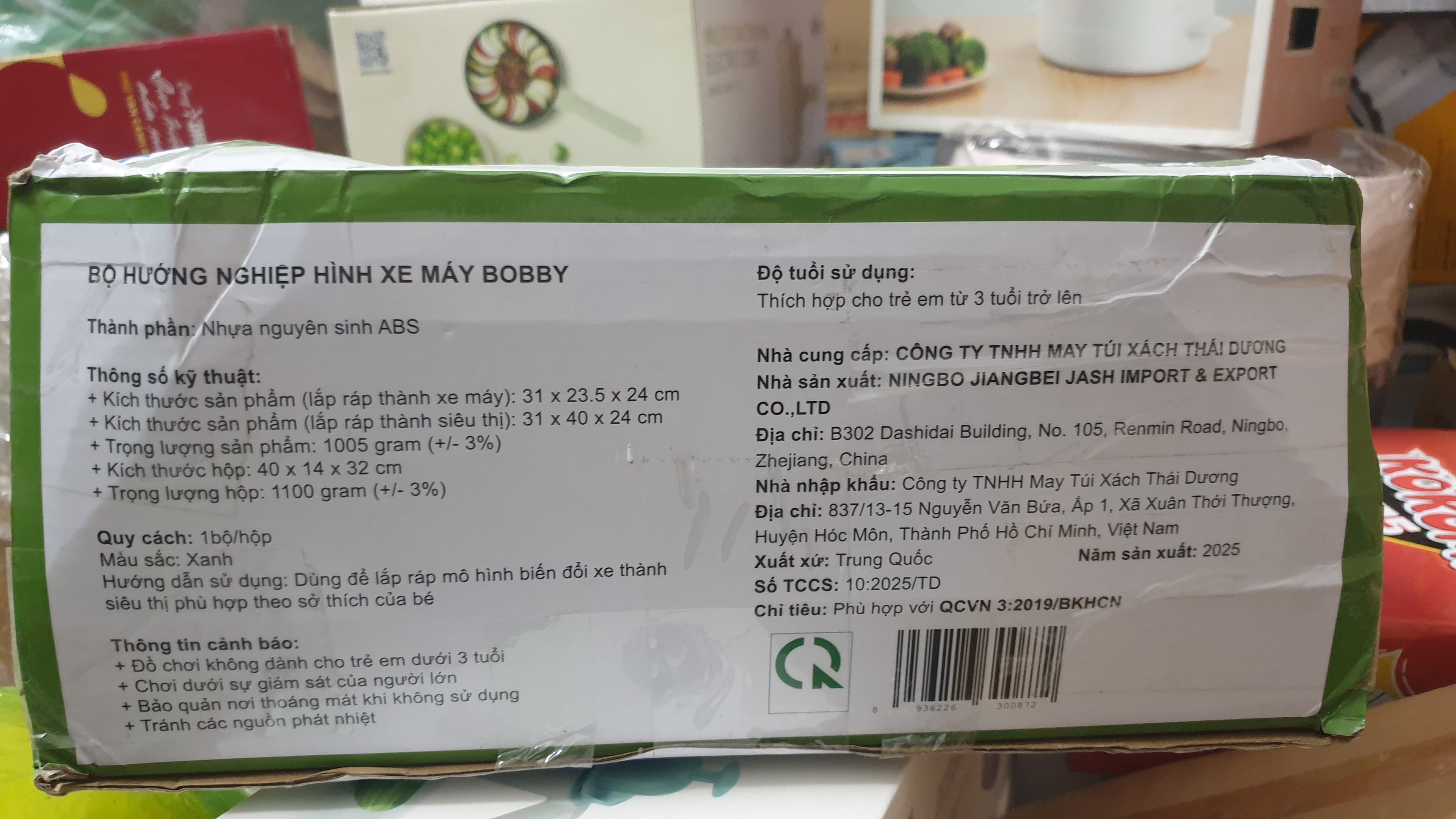 Bộ đồ chơi hướng nghiệp 2 trong 1 - hình xe máy  BOBBY ảnh 2