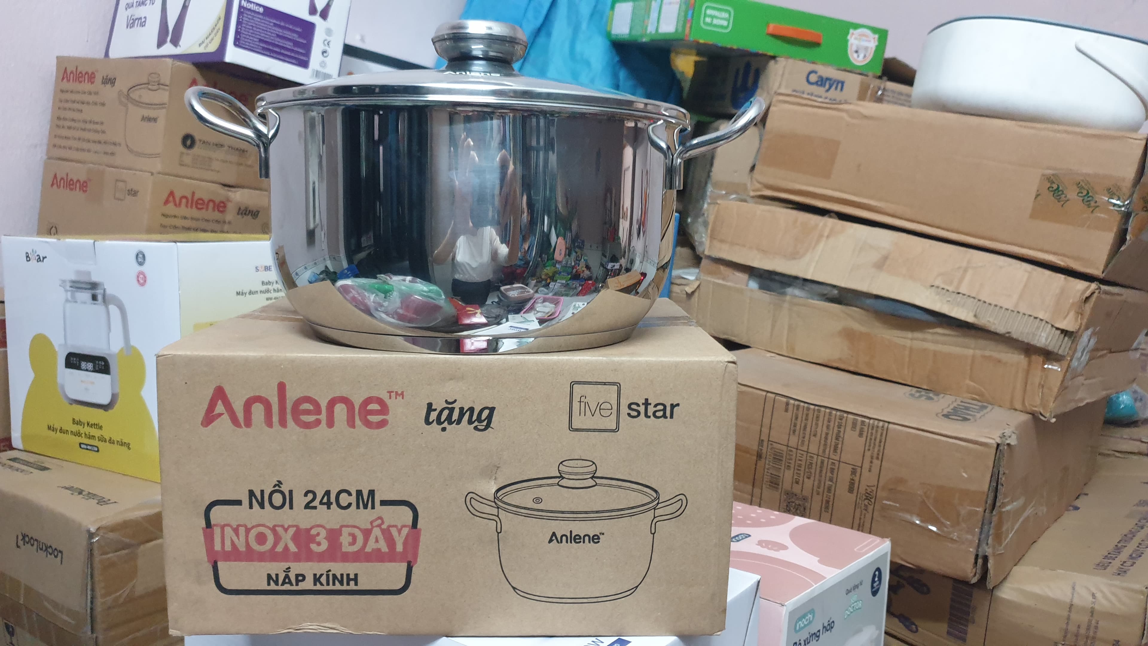 Nồi inox 24cm thương hiệu Five Star