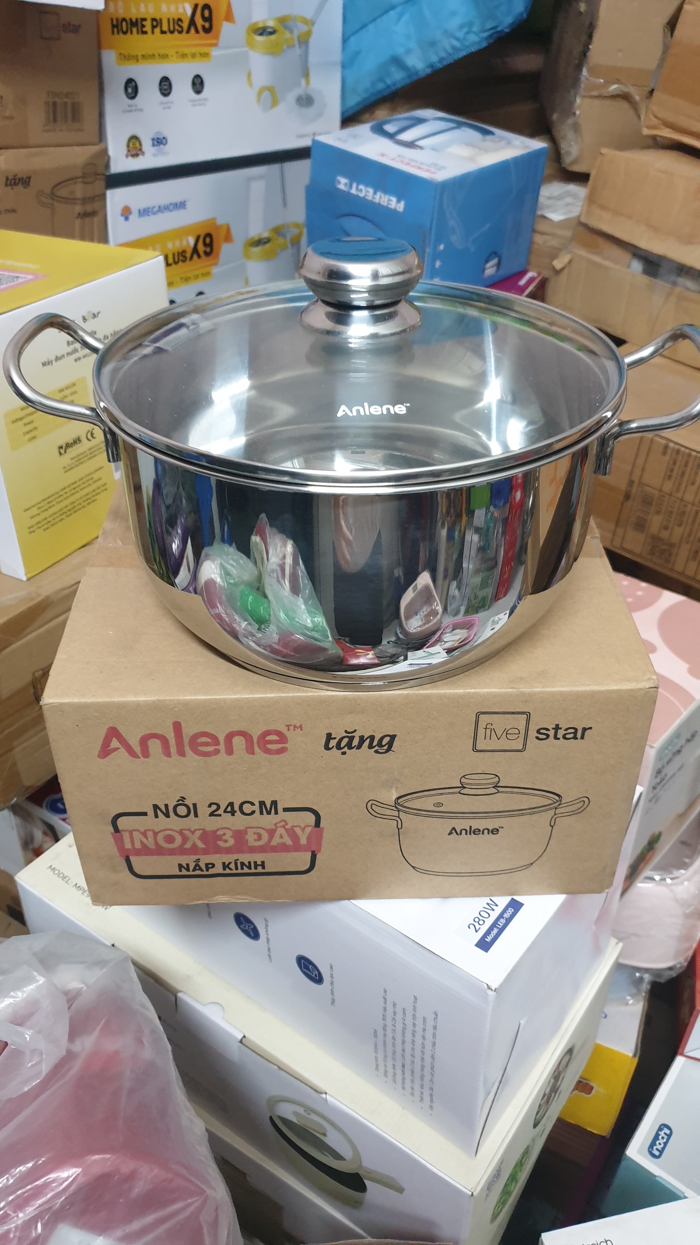 Nồi inox 24cm thương hiệu Five Star ảnh 2