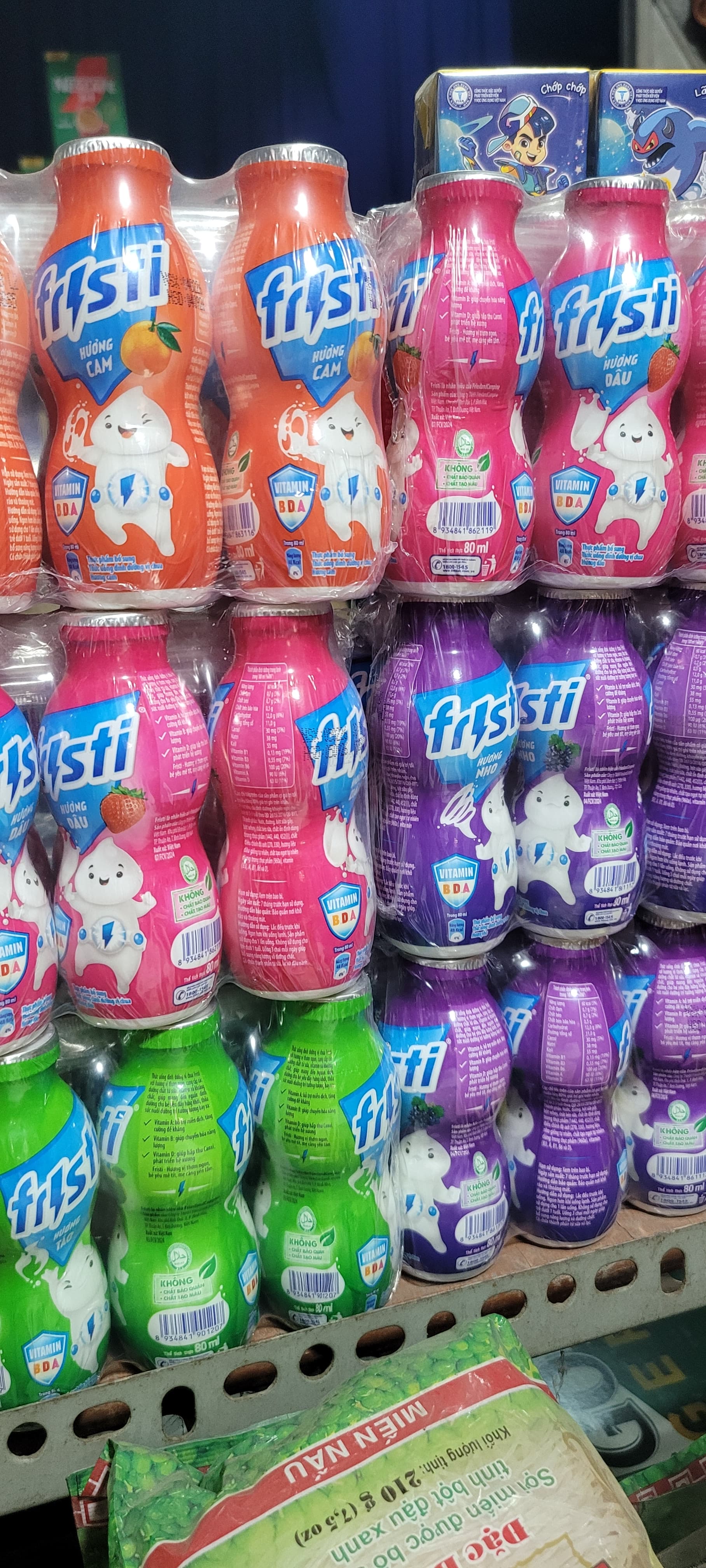 Combo 4 lốc sữa fristi mix đủ mùi 