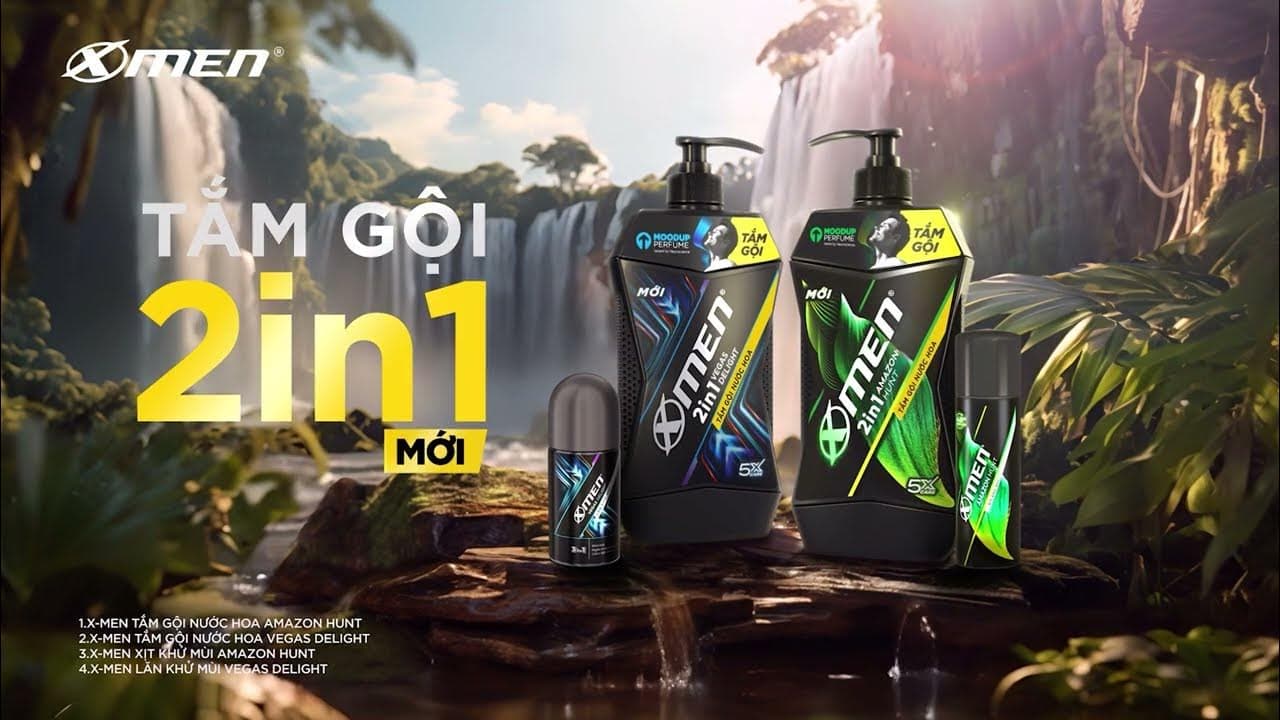 [MỚI] 650G -Tắm Gội XMen Amazon Hunt/Vegas Delight - Hương Nước Hoa Phong Trần