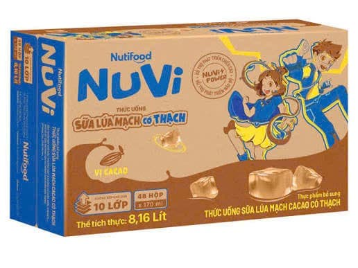   1 Thùng nuvi 180ml vị lúa mạch