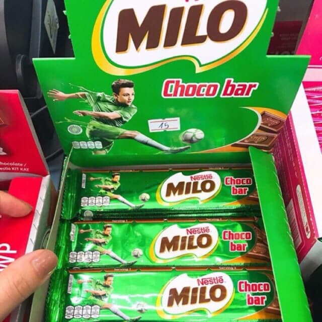 Kẹo Socola Milo thanh Choco Bar 30g-hộp 24 thanh date mới