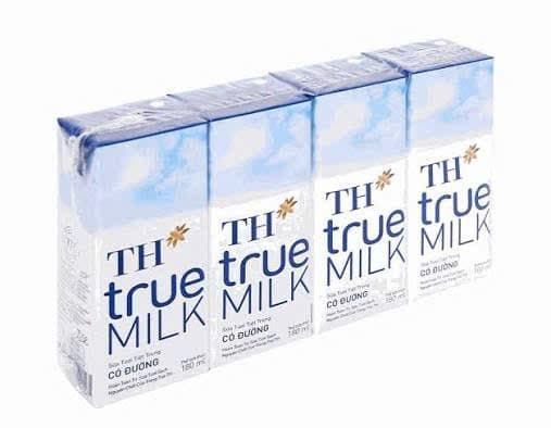   Combo 2 lốc sữa TH true milk có đường 180ml