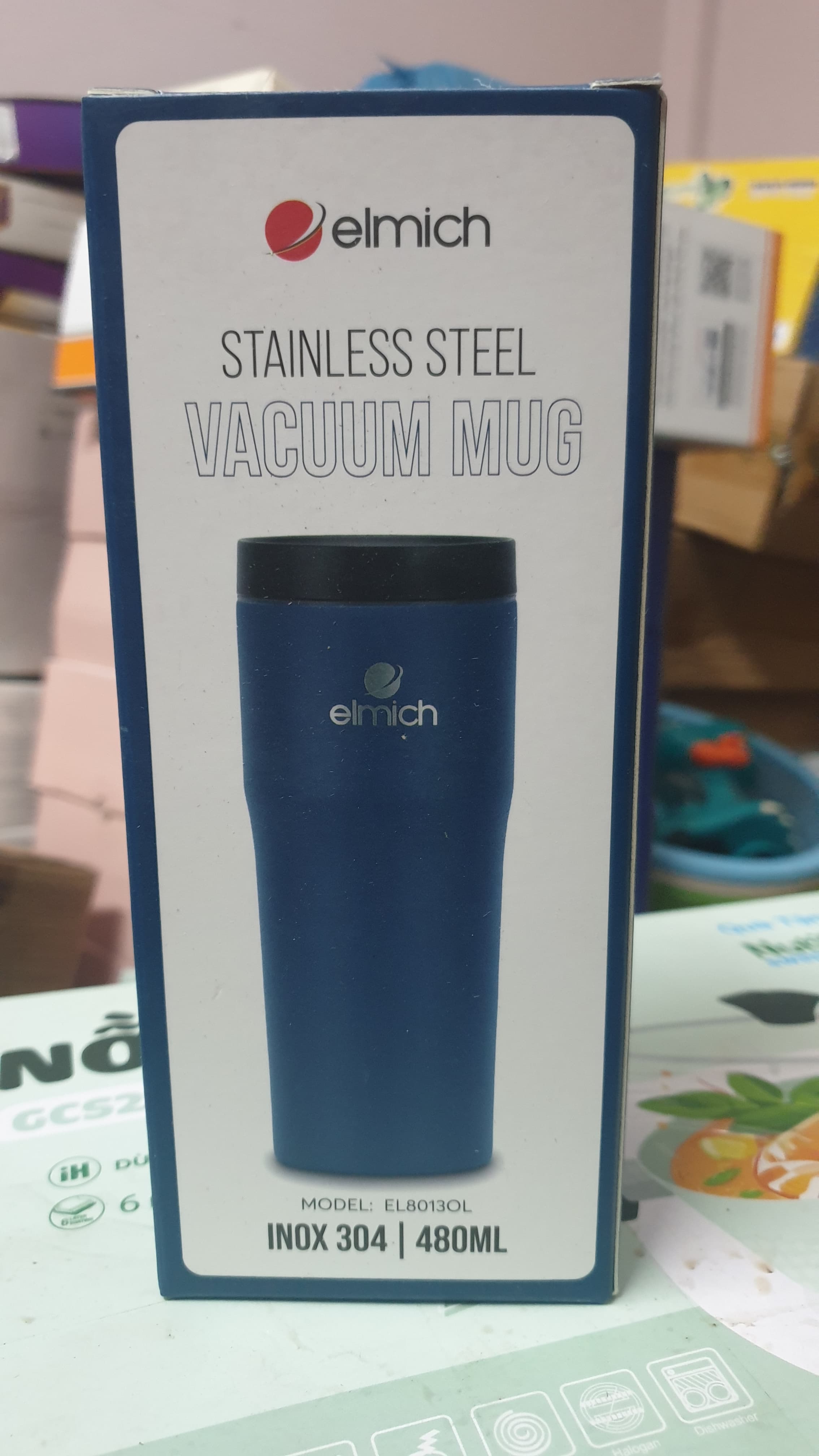 Cốc giữ nhiệt inox 304 Elmich EL-8013OL dung tích 480ml ảnh 2