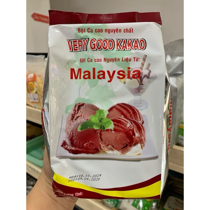 Bột ca cao Malaysia đắng ( gói 500gr)