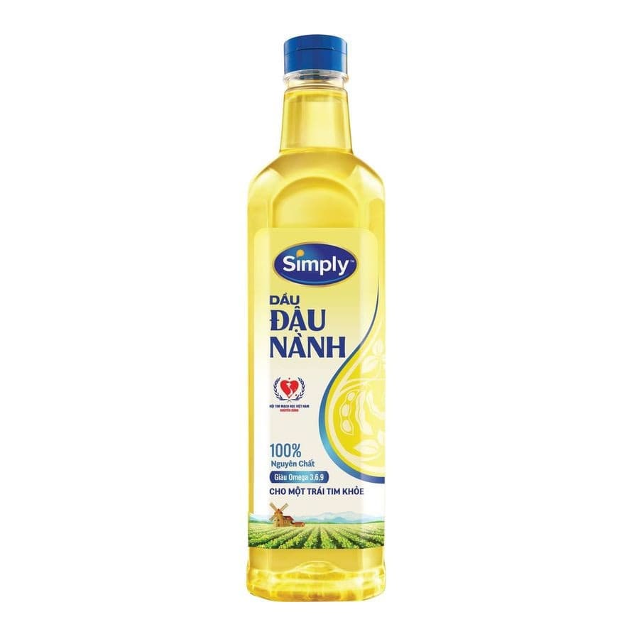 COMBO-2 CHAI “1 DẦU GẠO LỨT+1 DẦU ĐẬU NÀNH”-SIMPLY-1 LÍT ảnh 3