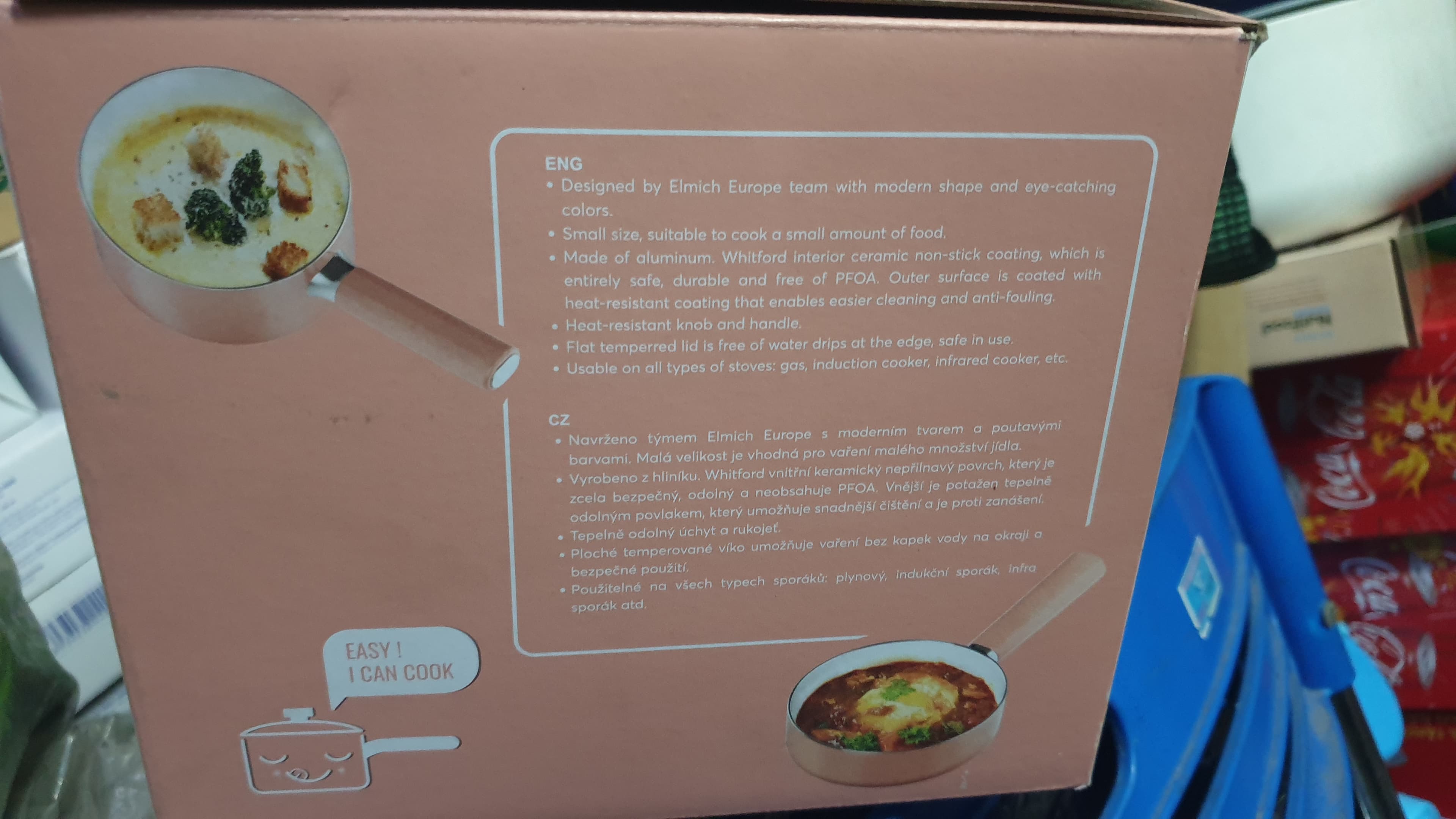 Bộ nồi chảo chống dính Elmich Baby EL-1169AP (size 16cm) ảnh 4