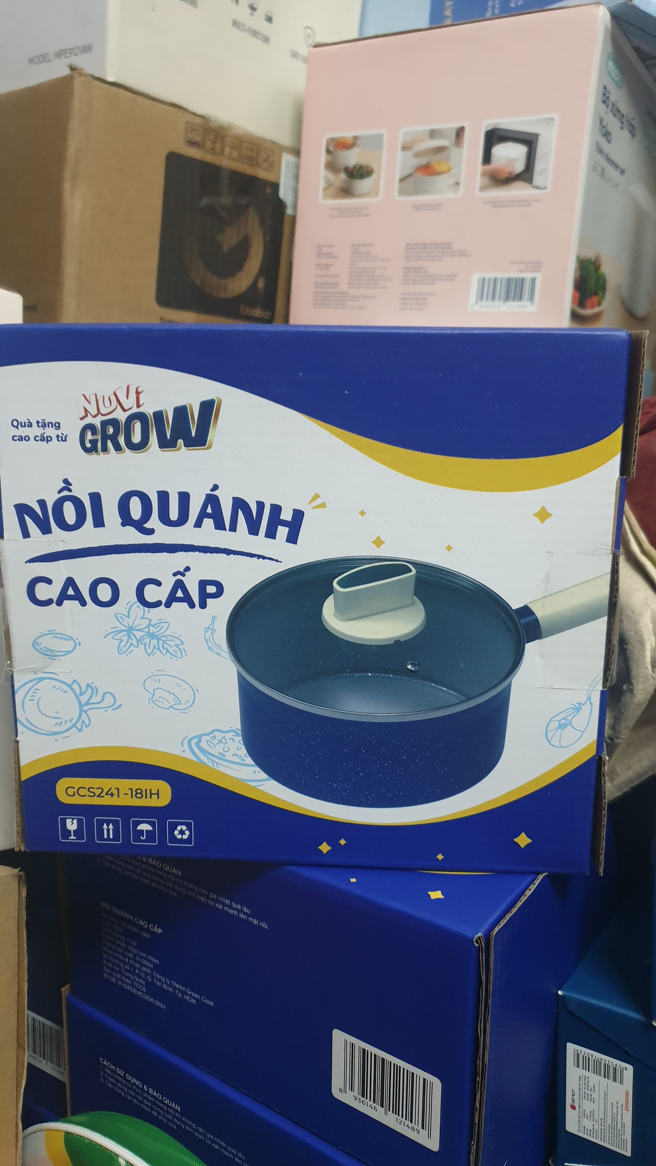 Nồi quánh vân đá đáy từ Nuvi Grow (mã GCS241-18IH),