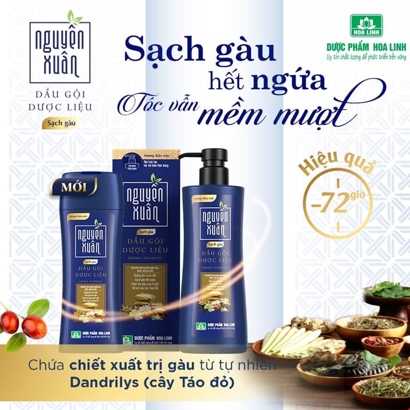 Dầu Gội Dược Liệu NGUYÊN XUÂN 450ml ảnh 5