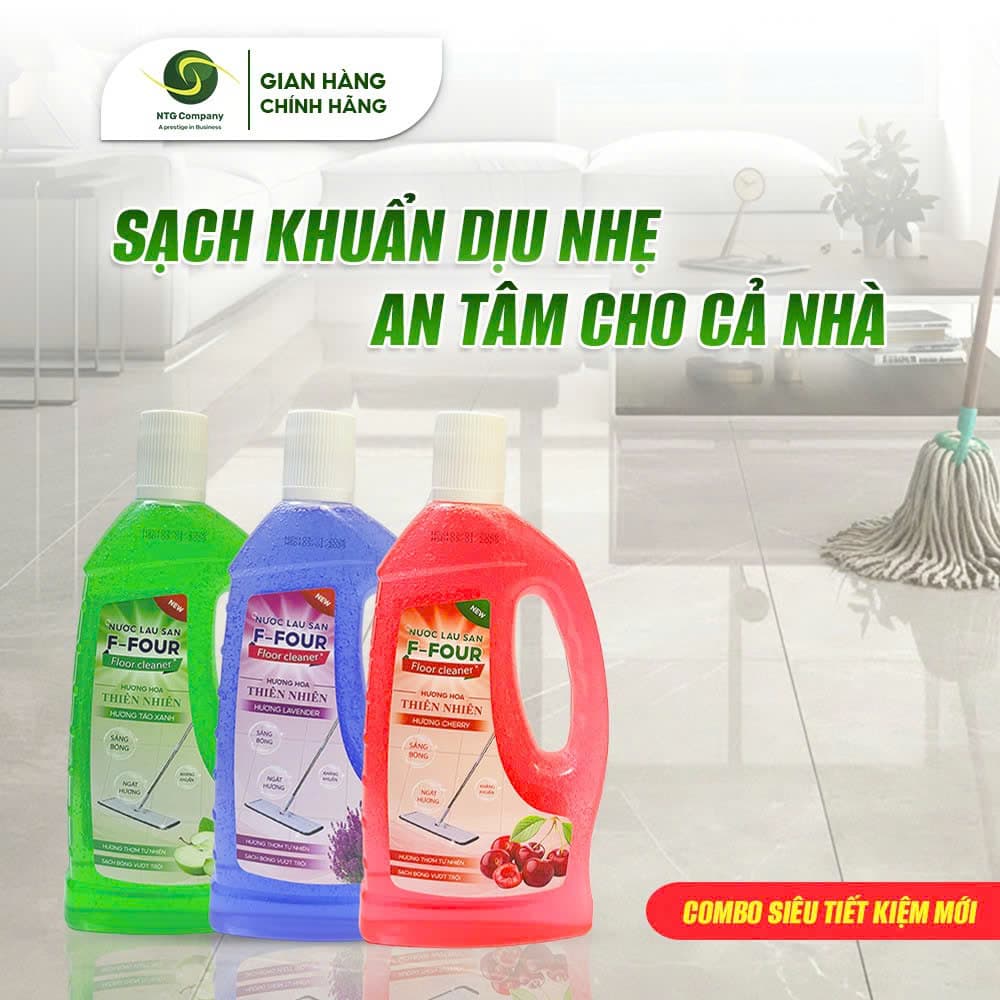 COMBO 3 CHAI - Nước lau sàn F-FOUR
