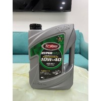 Dầu nhớt cao cấp động cơ ô tô máy xăng, loại nhớt Tribo SAE 10W40 API SP FULL SYNTHETIC, can 4 lít. Thương hiệu Tribo (UAE).
